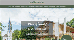 Desktop Screenshot of der-kramerhof.com